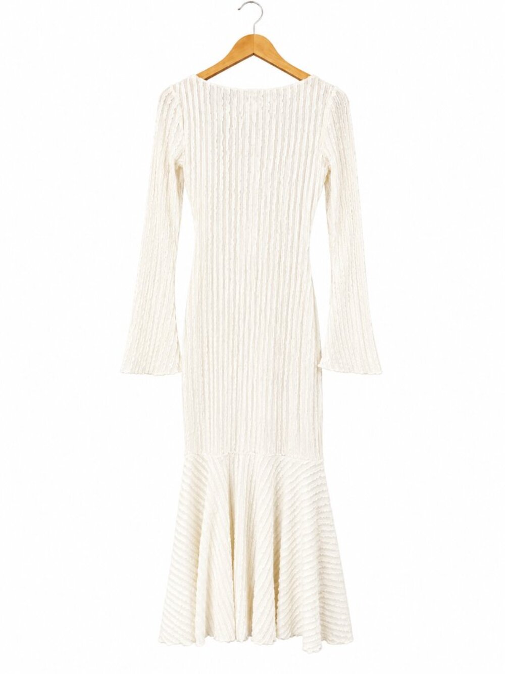 Reformation Tilda White Textured Knit Maxi Dress S NWT - Picture 2 of 5